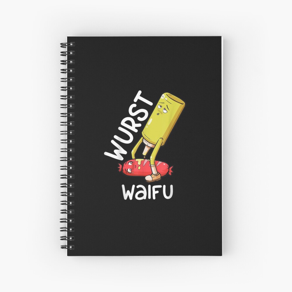 Otaku Ahegao Wurst Waifu Ecchi Etchi Hentai Lewd Spiral Notebook By