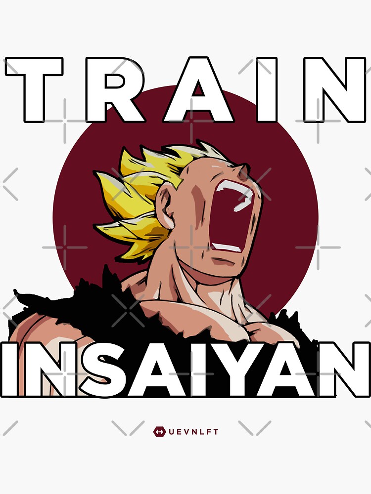 Train Insaiyan Majin Vegeta Gym Workout Fitness Sticker For