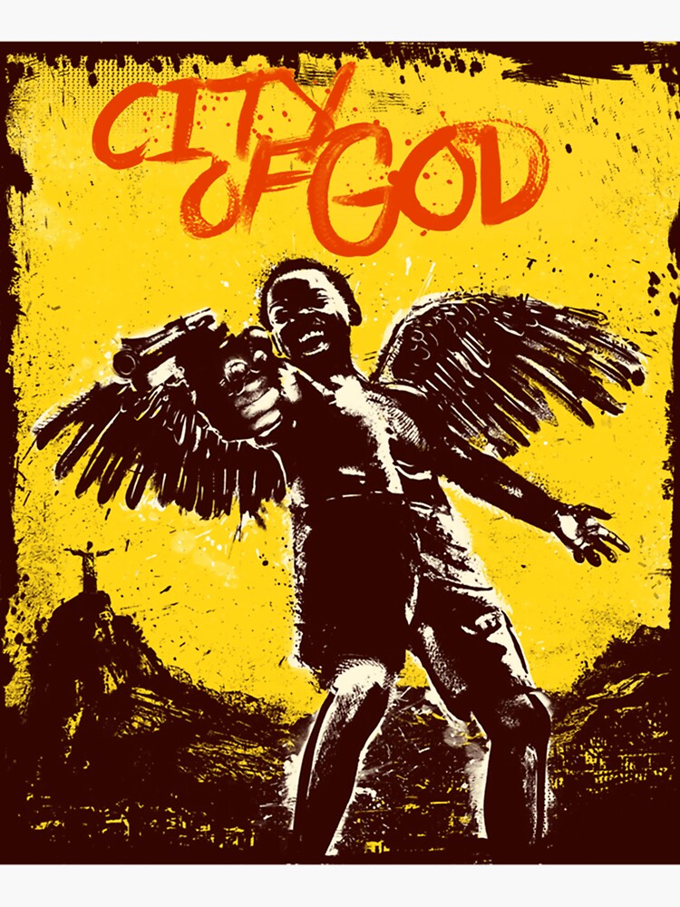 Cidade De Deus City Of God Poster Active T Shirt Sticker For Sale