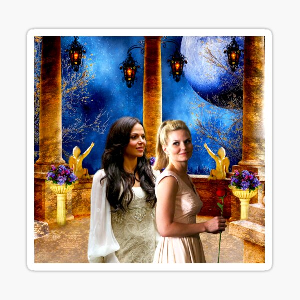 Swan Queen Regina Emma Once Upon A Time Sticker For Sale By