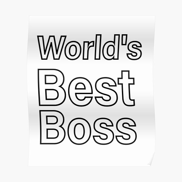 The Office World S Best Boss Poster For Sale By HananDesign13