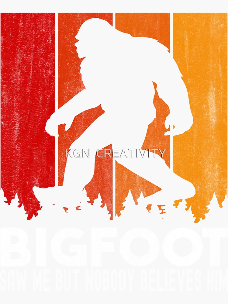 Yeti Bigfoot Sasquatch Tshirt Sticker By ALAM08 Redbubble