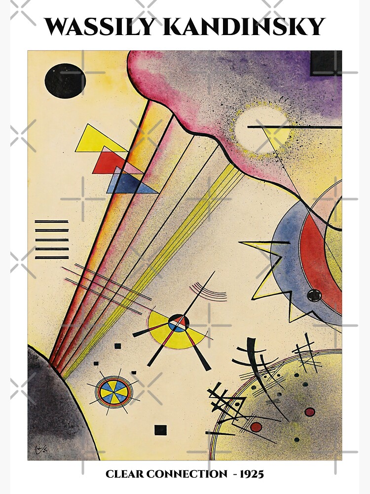 Pegatina Wassily Kandinsky Deutliche Verbindung Clear Connection