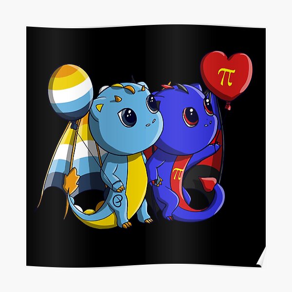 Polyamorous And Aroace Pride Dragons Poster For Sale By Lunariafr