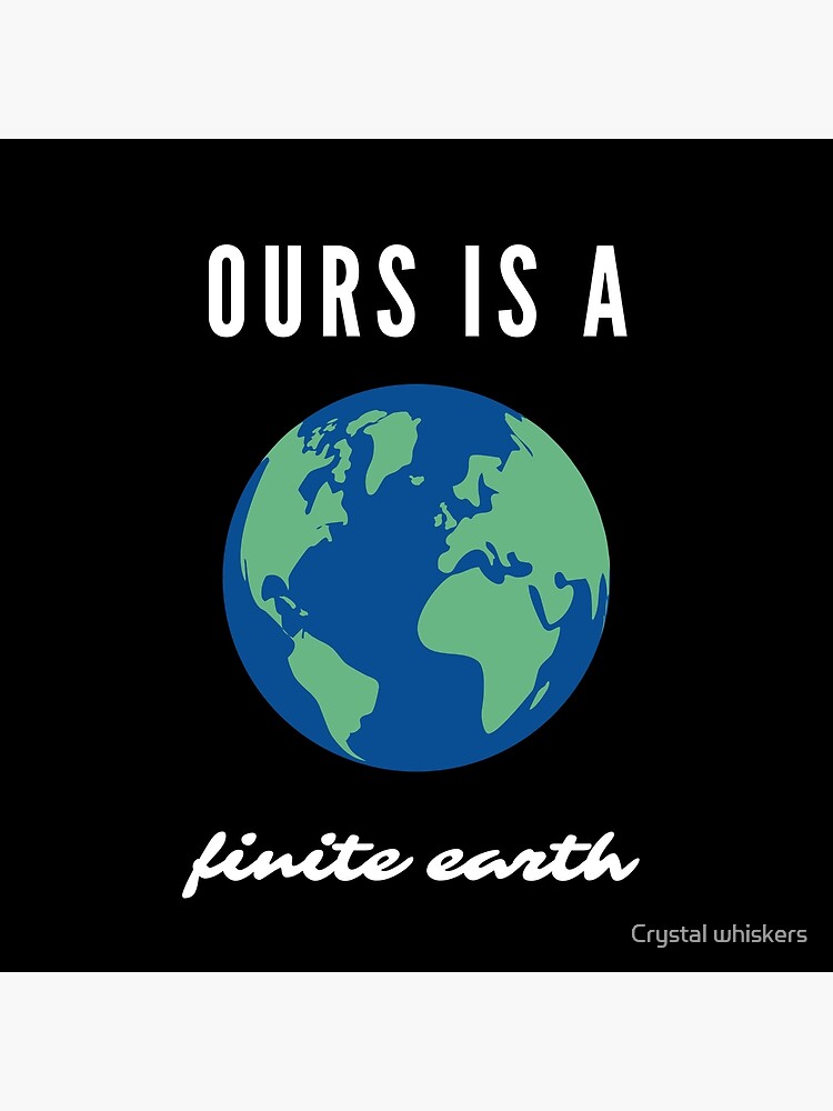 OURS IS A FINITE EARTH Happy New Year 2022 NEW YEAR 2022 Poster