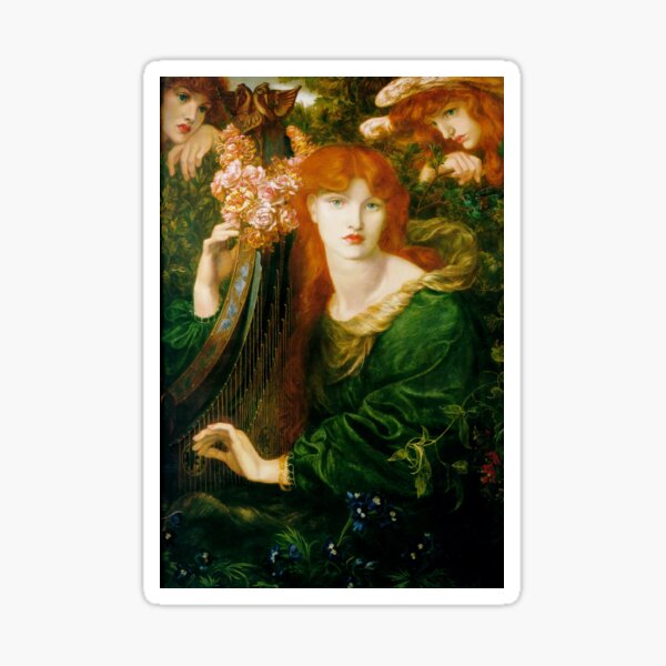 La Ghirlandata Dante Gabriel Rossetti Sticker For Sale By