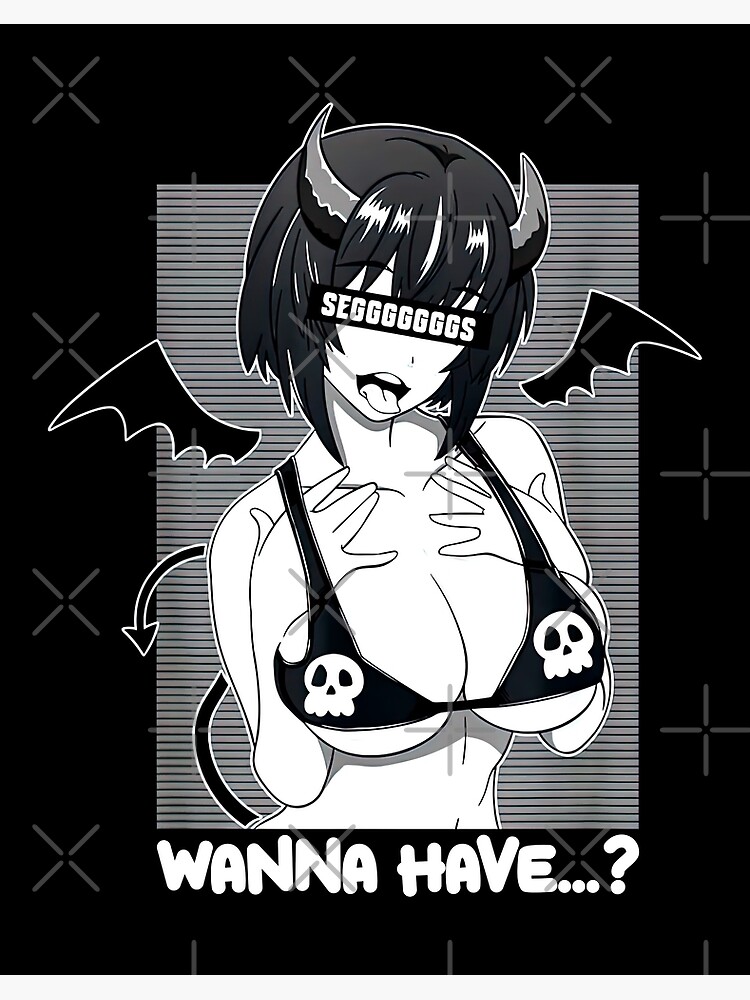 Ahegao Waifu Material Lewd Devil Anime Girl Cosplay Hentaii Seggs