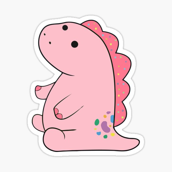 Moriah Elizabeth Pink Pickle The Dinosaur Sticker By Mariamshopdeal