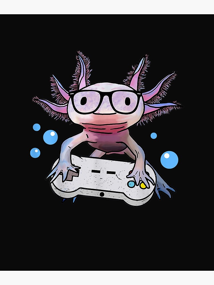 Gamesolotl Axolotl Video Gamer Kawaii Pastel Goth Cute Anime T Shirt