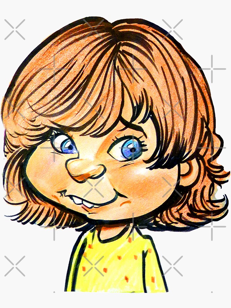 Emersyn Josephine Caricature Sticker For Sale By Joslyni Redbubble