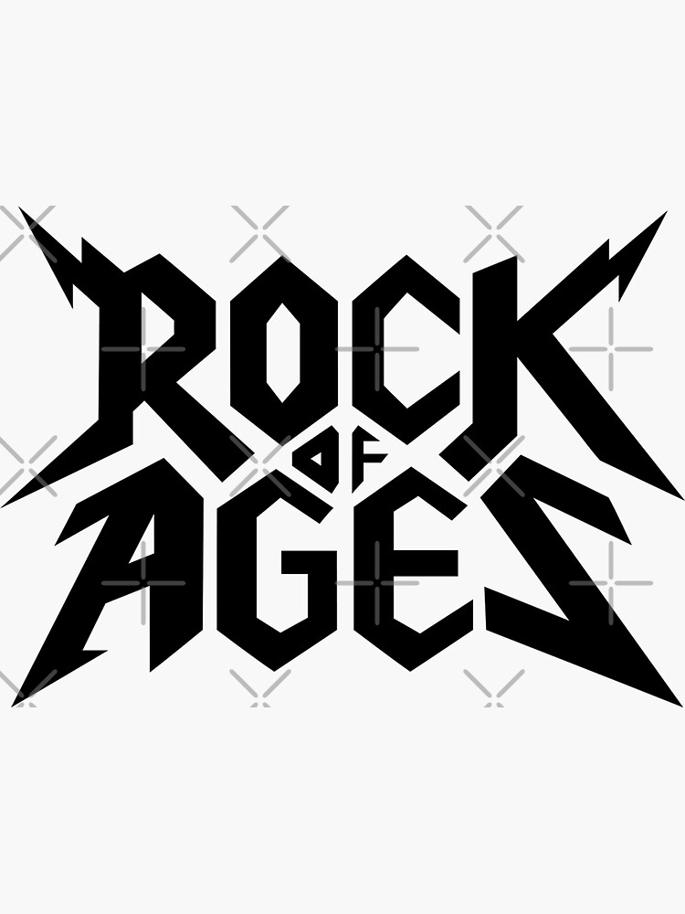 Rock Of Ages Logo 2 Sticker For Sale By Leyzel Redbubble