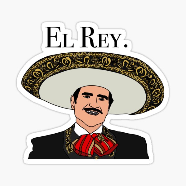 El Rey Vicente Fernandez Sticker For Sale By Artbylilli Redbubble