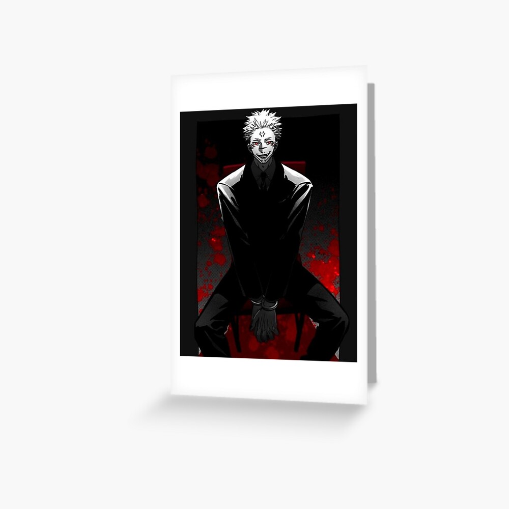 Jujutsu Kaisen Anime Kawaii Sukuna Gojo Satoru Greeting Card For Sale