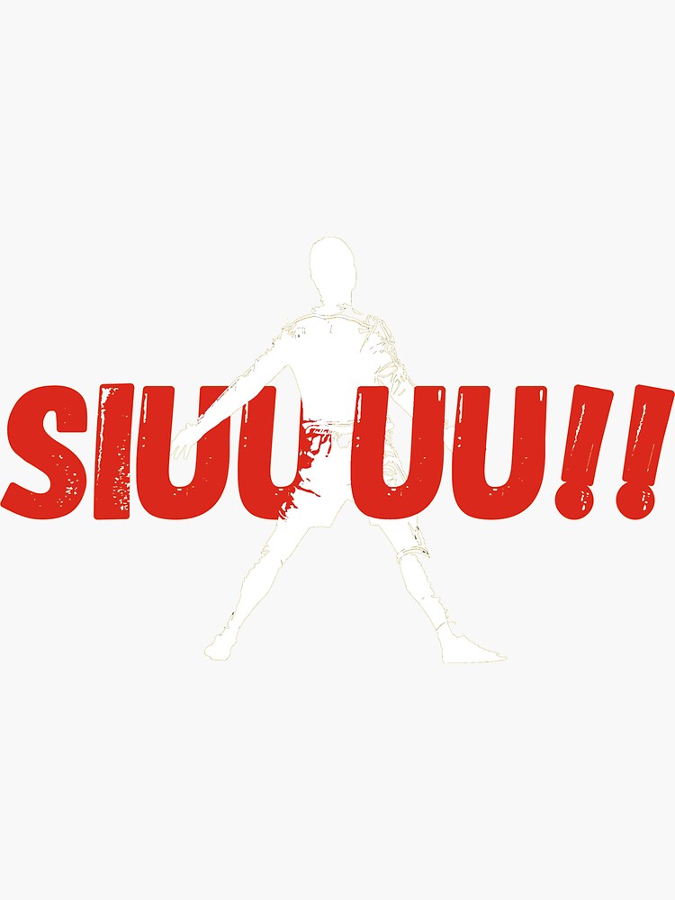 Cristiano Ronaldo Siuuuu Goal Sticker For Sale By Samsawant66 Redbubble