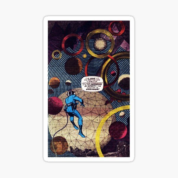 Jack Kirbys Photo Collage In Fantastic Four Sticker For Sale By