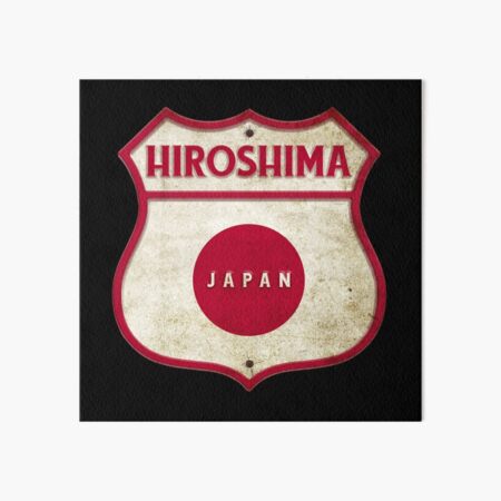 Lámina rígida Diseño de banderas del escudo de armas de Hiroshima