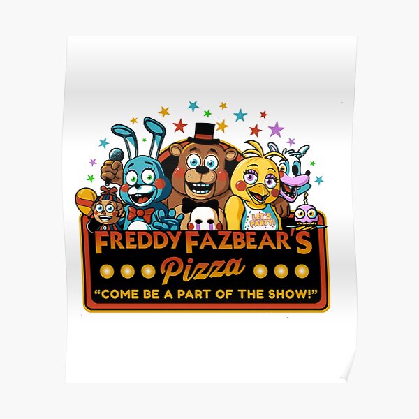 Freddy Fazbear S Pizza Five Nights At Freddy S Poster By Richardhewey Redbubble