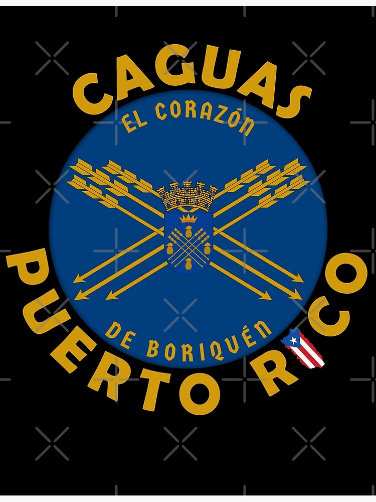 Bandera De Caguas Corazon De Puerto Rico Art Print For Sale By