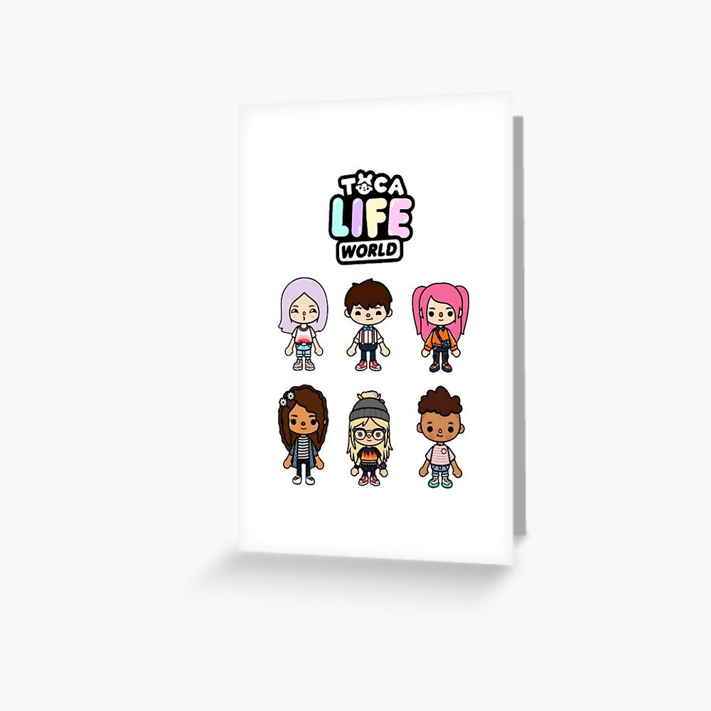 Toca Boca Toca Boca Toca Life World Greeting Card By