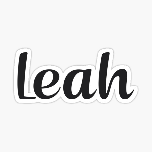 Leah Sticker For Sale By Posters Redbubble