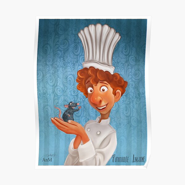 Alfredo Linguini Ratatouille Poster By Anmniniel Redbubble