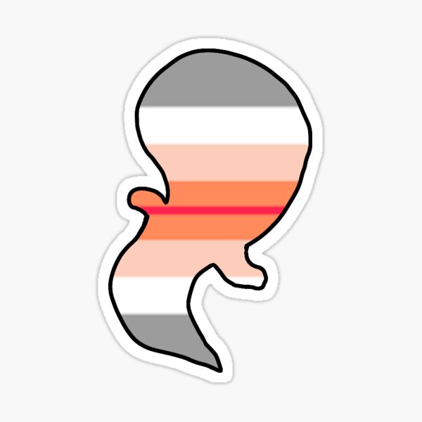 Paragirl Pride Flag Ghost Sticker For Sale By Emogayworm Redbubble