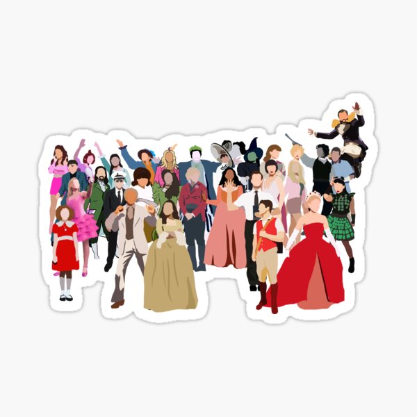 Broadway Sticker For Sale By Inspired H L Redbubble