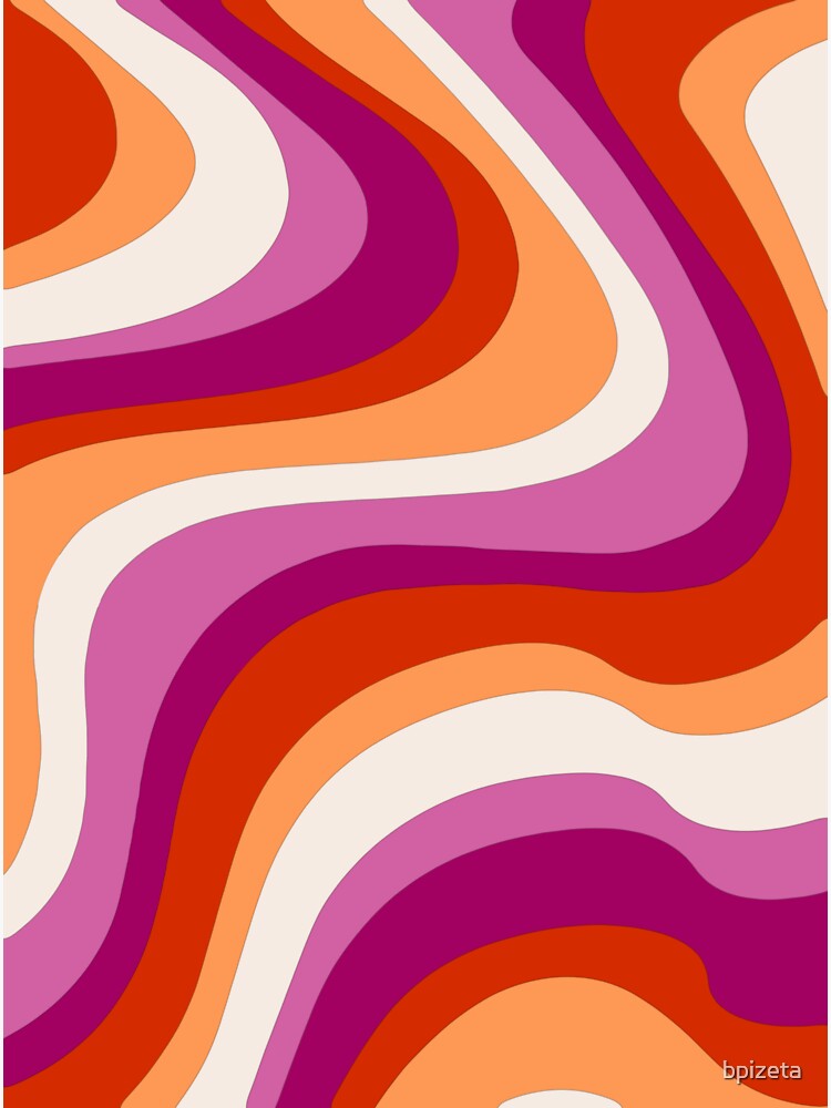 Wavy Lesbian Flag Sticker For Sale By Bpizeta Redbubble