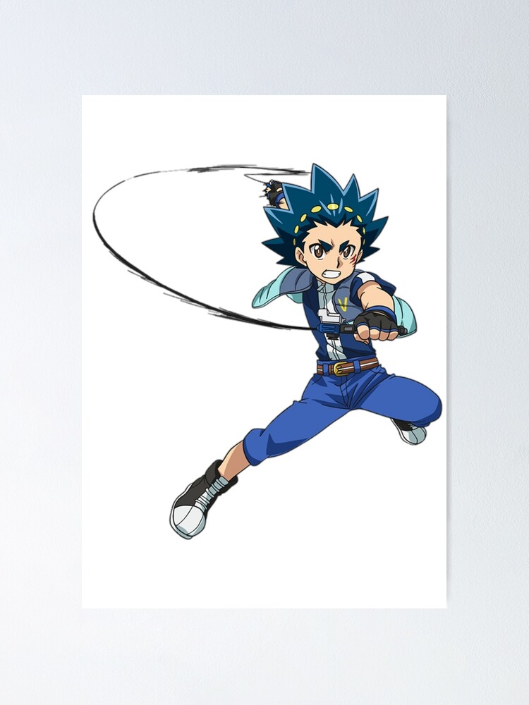 Valt Aoi Launching Beyblade Burst Poster For Sale By Ayushtuber Redbubble