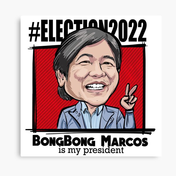 Bongbong Marcos Tshirt Canvas Print For Sale By Jeloart Redbubble