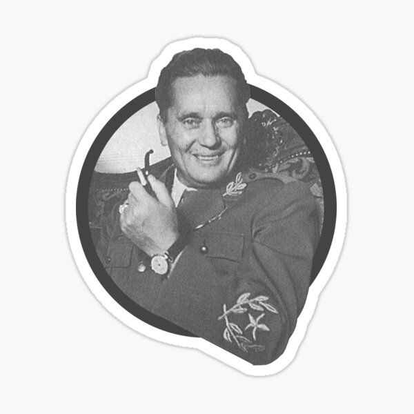 Josip Broz Tito Yugoslavia Partizani Sticker By Chatterfox Redbubble