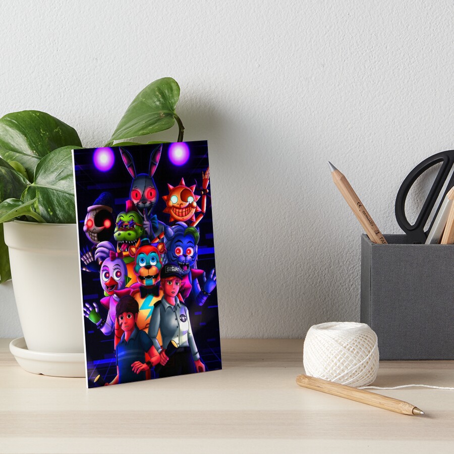 Fnaf Security Breach Art Board Print By ArtistsinAction Redbubble