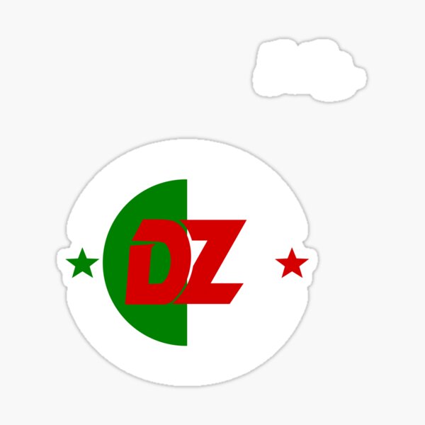 The New Dz Logo Color Flag Algeria The Fennec Sticker By Raninou