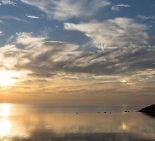 Blinding Bright Sunrise with a Sundog by Georgia Mizuleva