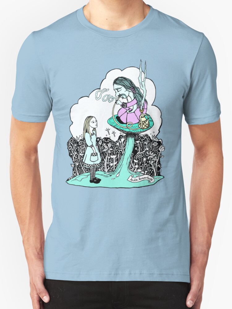 "Hookah Smoking Caterpillar" TShirts & Hoodies by Anita Inverarity