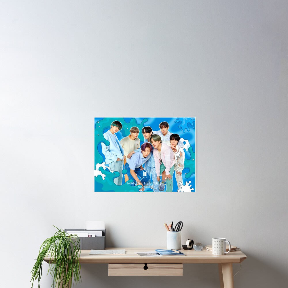 Bts Map Of The Soul The Journey Version Album Cover Poster