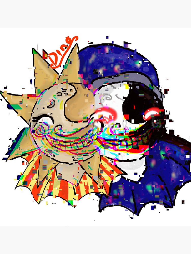 Fnaf Sun And Moon Sticker For Sale By Dinoc Reart Redbubble