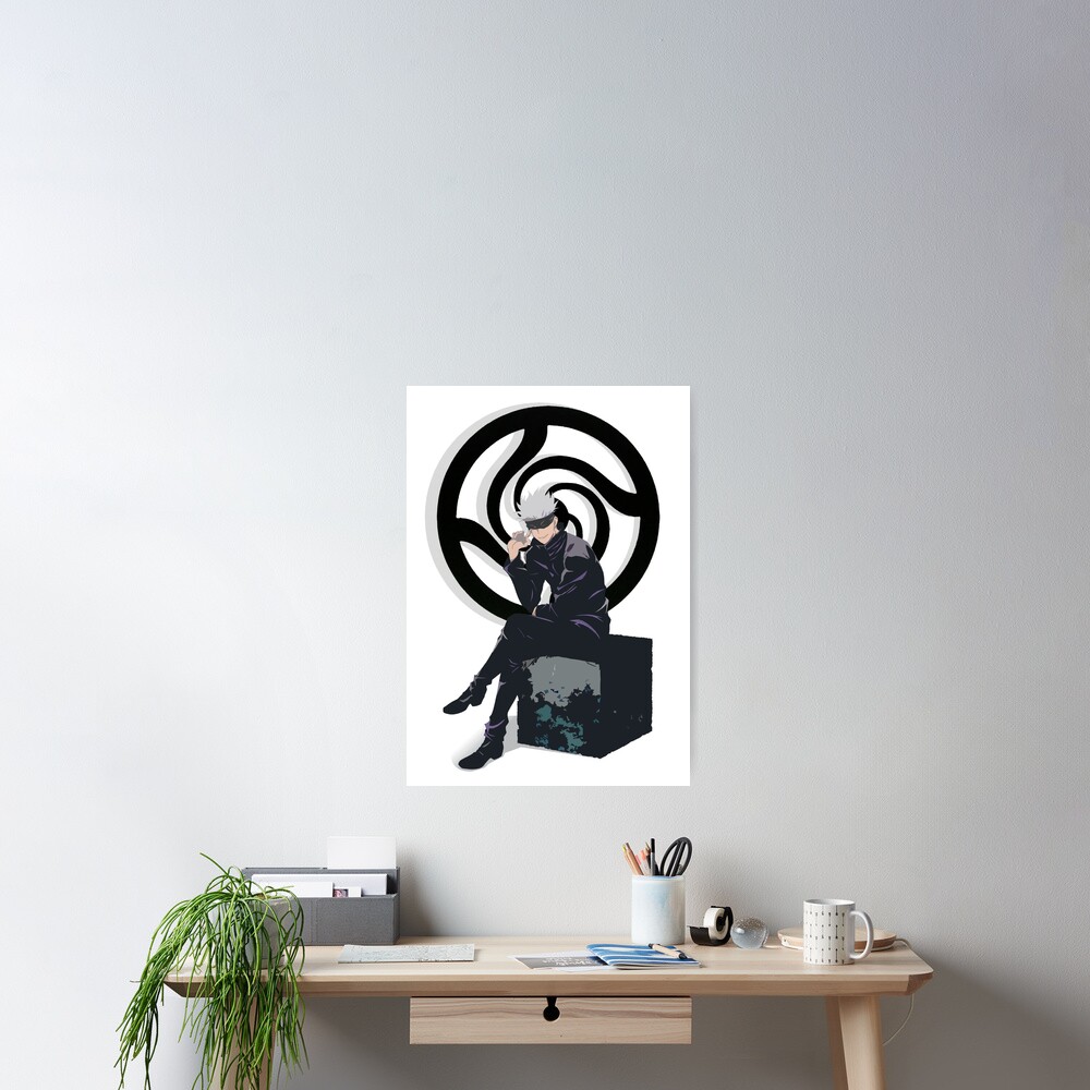 Jujutsu Kaisen Satoru Gojo Anime Minimal Poster By Kaupasi Redbubble