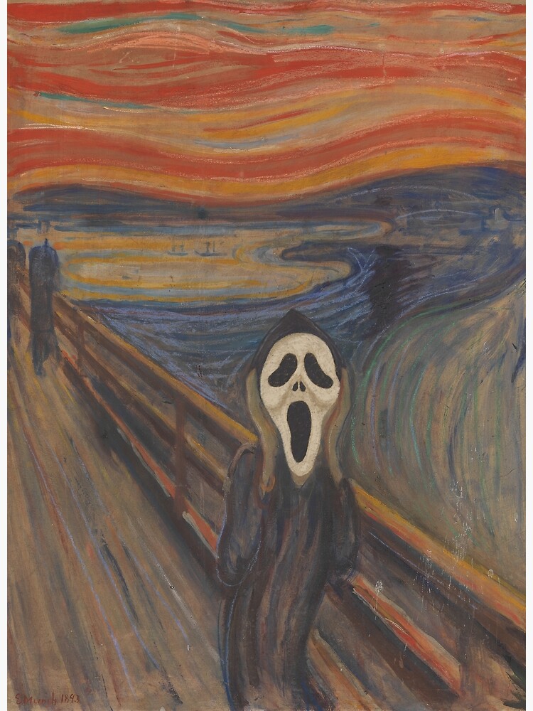 The Scream By Edvard Munch Wes Craven Poster For Sale By