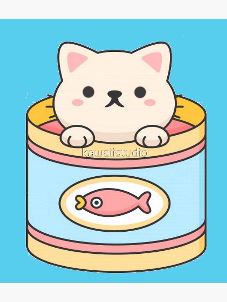 Tuna Neko Poster For Sale By Kawaiistudio Redbubble