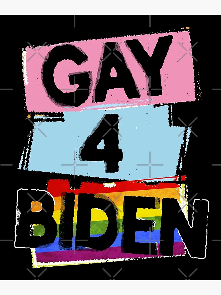 Gay For Joe Biden Lgbt Rainbow Flag Poster For Sale By Aronia Redbubble