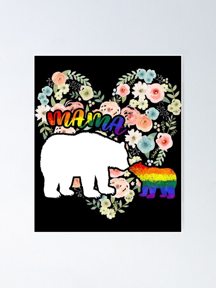 Lgbtq T ShirtLGBTQ Mama Bear Progress Pride Flag Gay Equal Rights