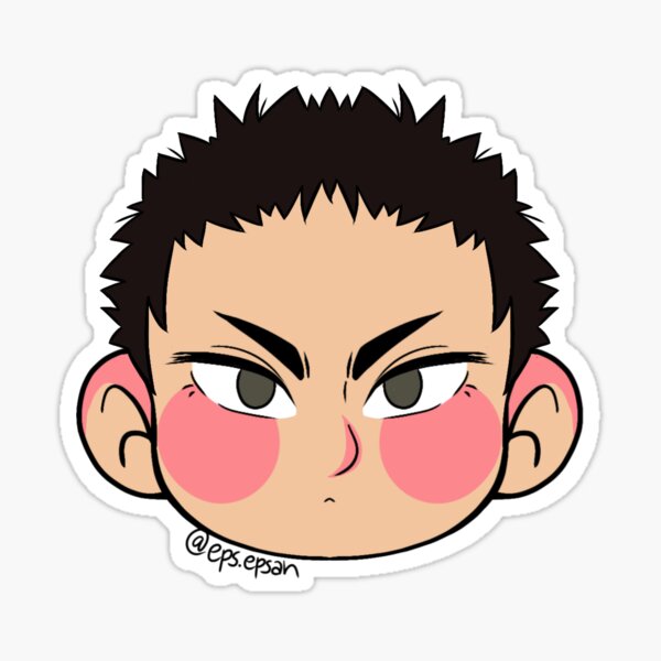 Haikyuu Iwaizumi Hajime Chibi Sticker For Sale By Eps Epsan