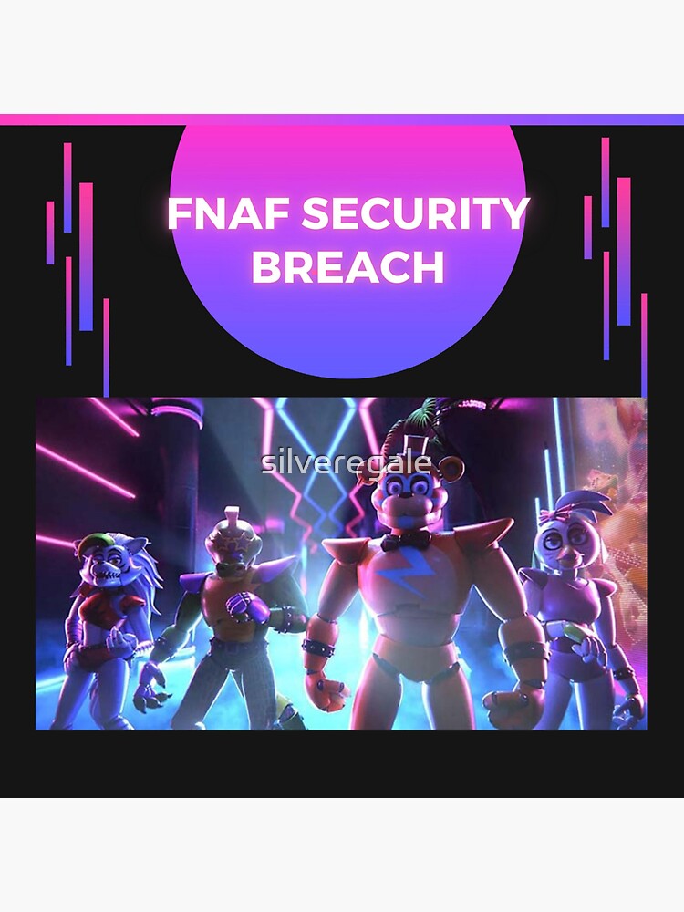 Fnaf Security Breach Sticker For Sale By Silveregale Redbubble