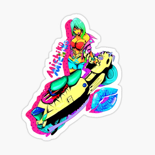 Michiko Vapor Sticker For Sale By Saniflash Redbubble