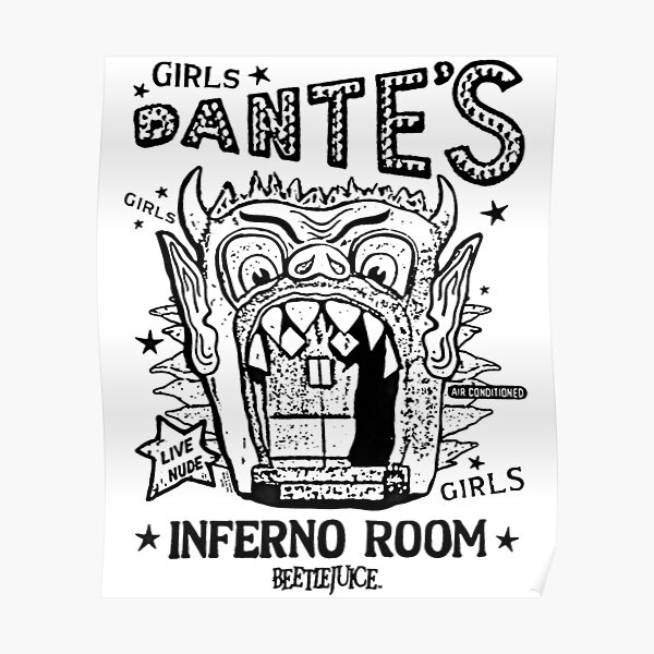 Beetlejuice Dante S Inferno Room Poster By Violenpack Redbubble