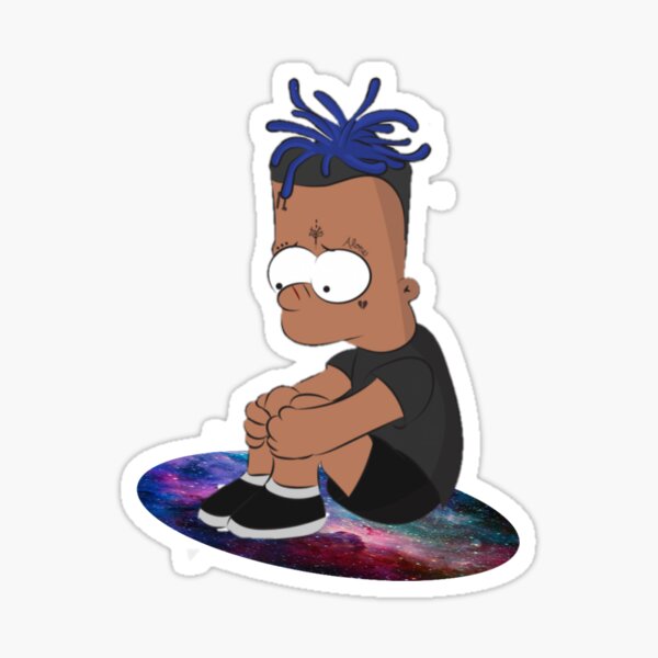 Simpson Tentacion Sticker For Sale By Alessio Redbubble