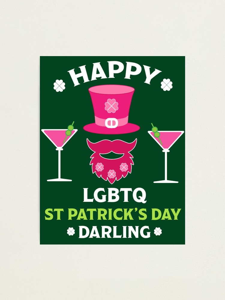 Impression Photo Lgbtq Happy Gay St Patricks Day D Fil S Et