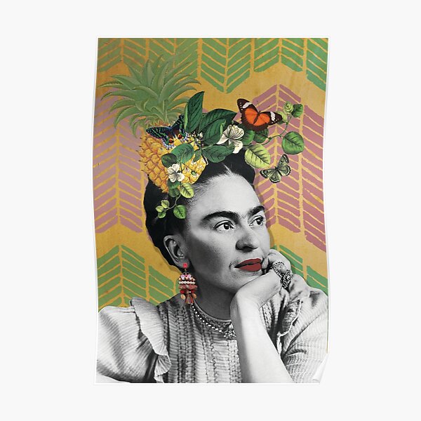 P Ster Cartel De Frida Kahlo Arte De Pared Feminista Ilustraci N