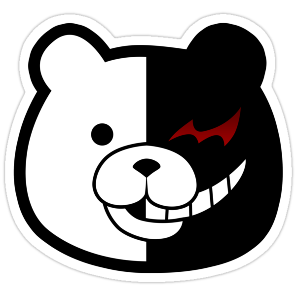 "Monokuma!!" Stickers by lorihime | Redbubble